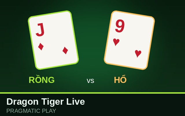 Bàn Dragon Tiger Live của Pragmatic Play tại EU9